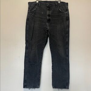Men's Rustler Black Jeans 40X30